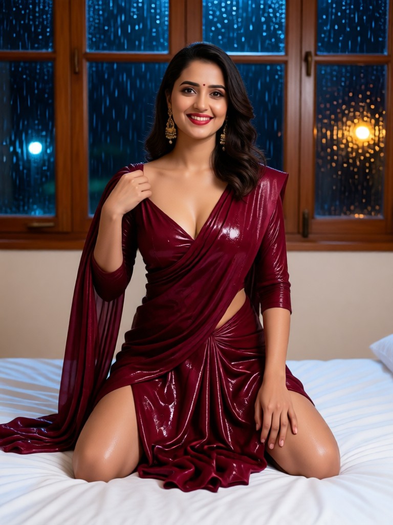 Wet Saree Kneel image