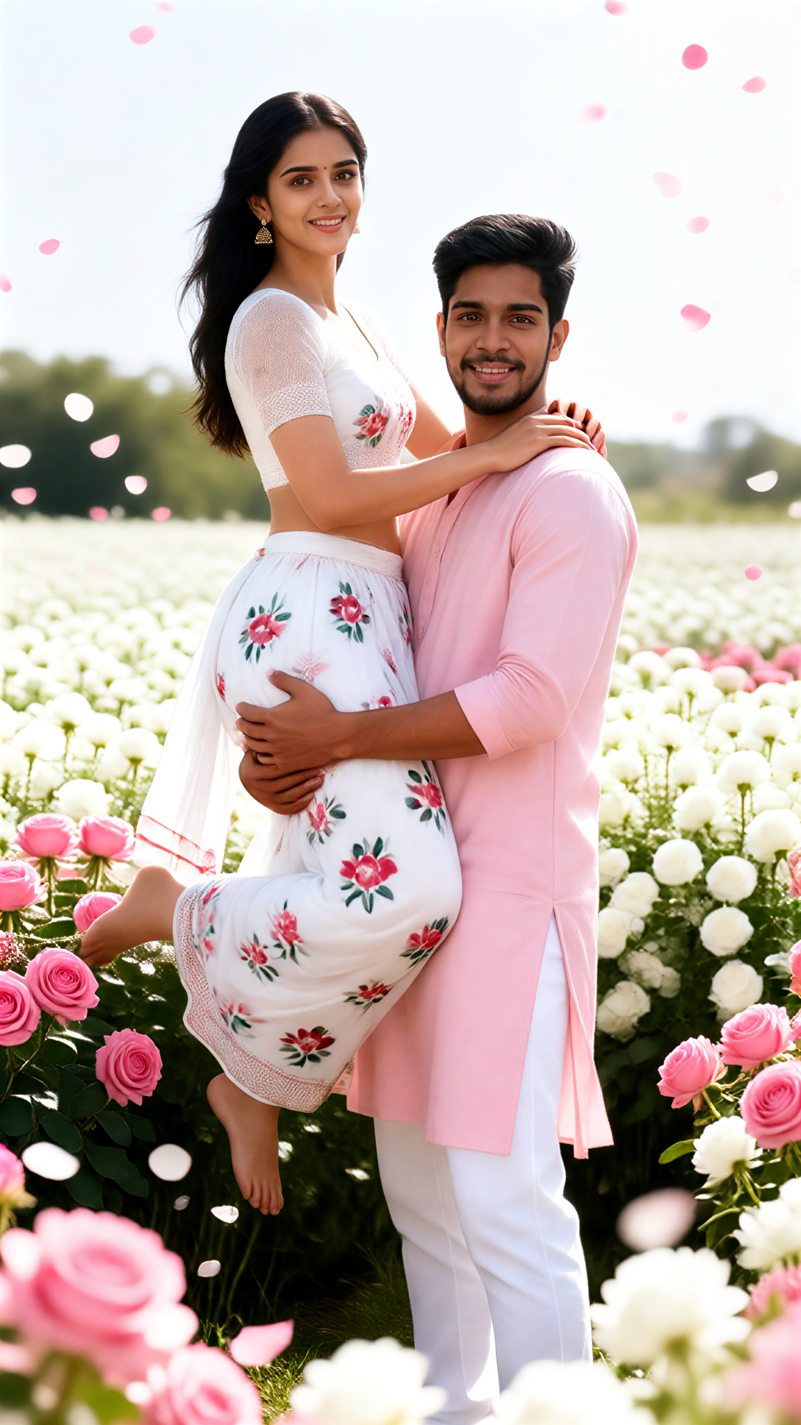 Flower Sea Embrace Portrait image