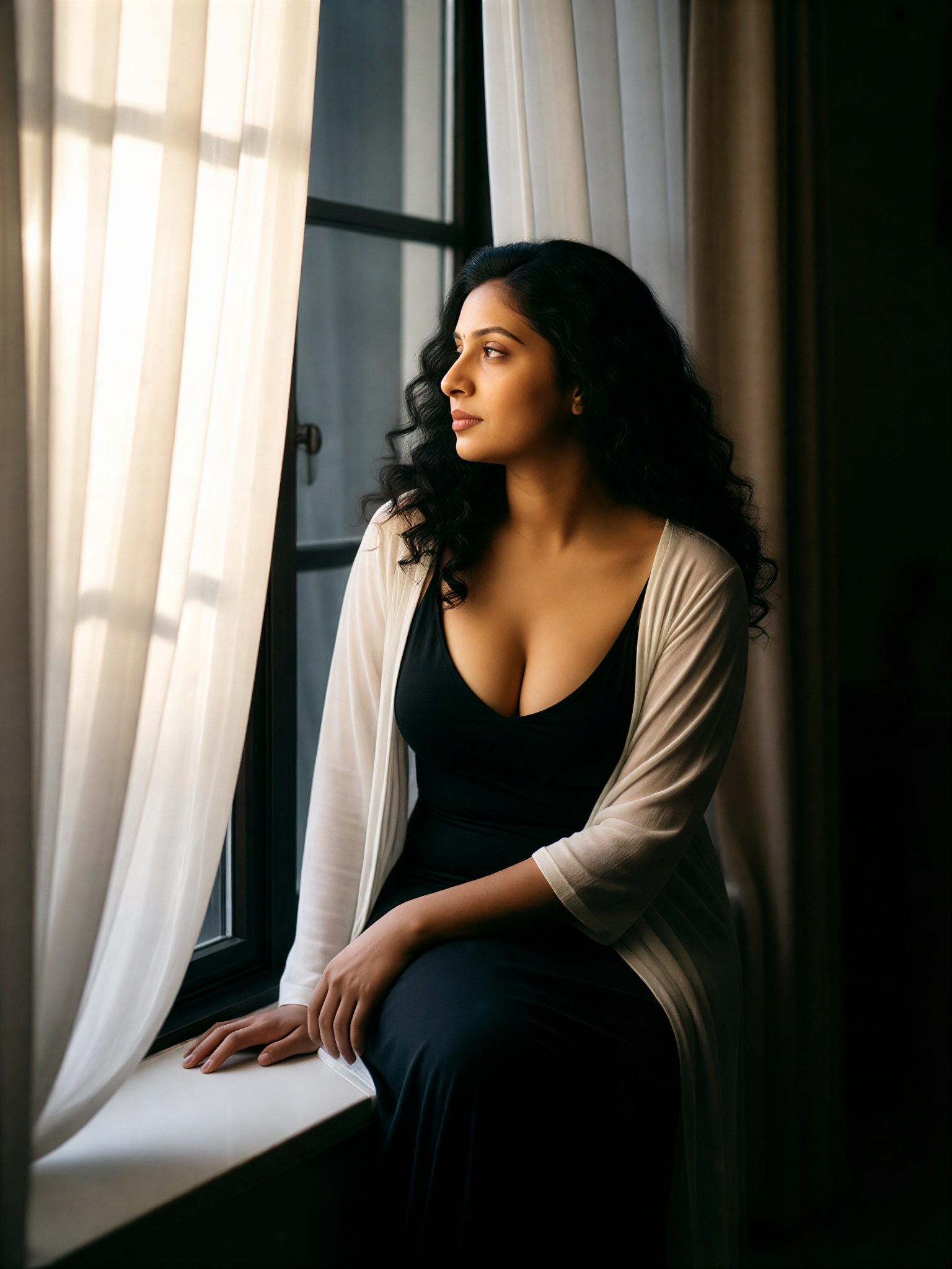 Sheer Curtain Window image