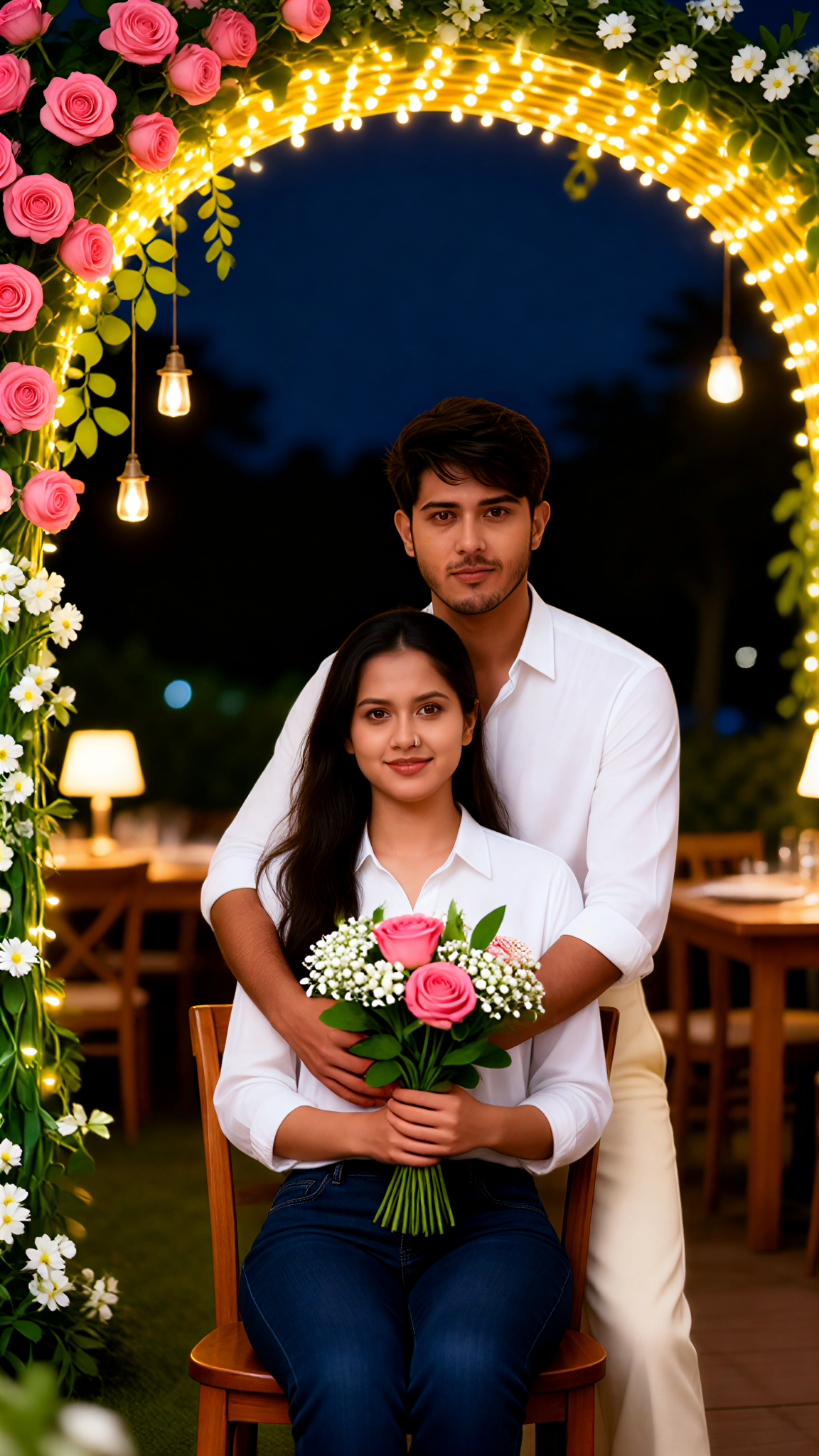 Romantic Garden Restaurant Gathering image