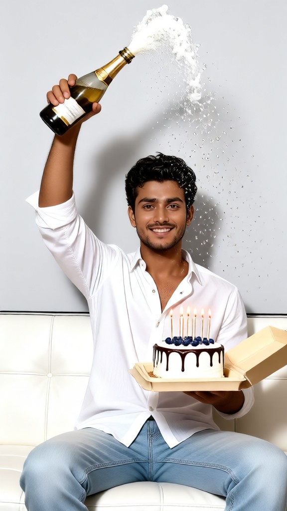 Birthday Champagne Man image