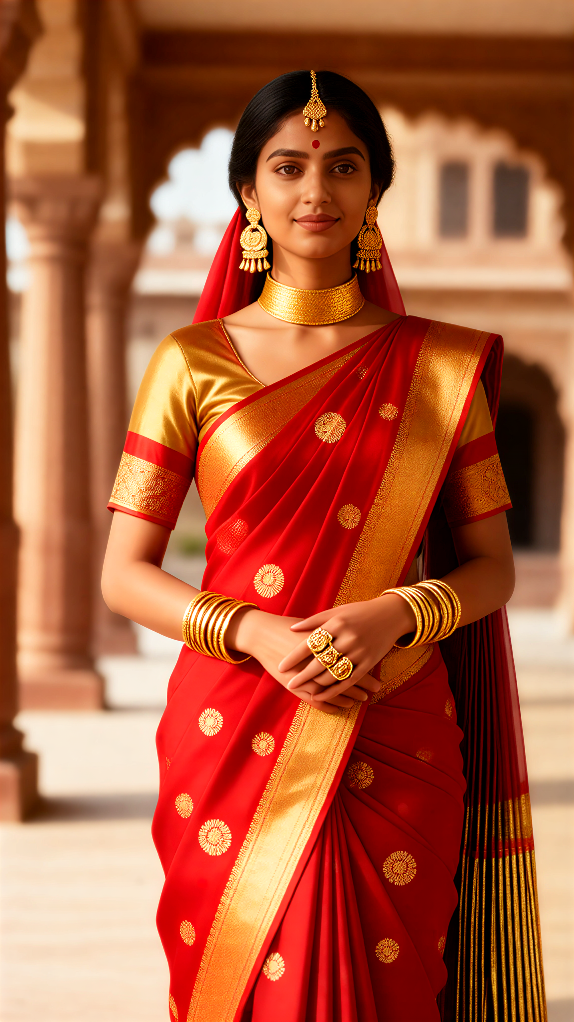 Red Sari image