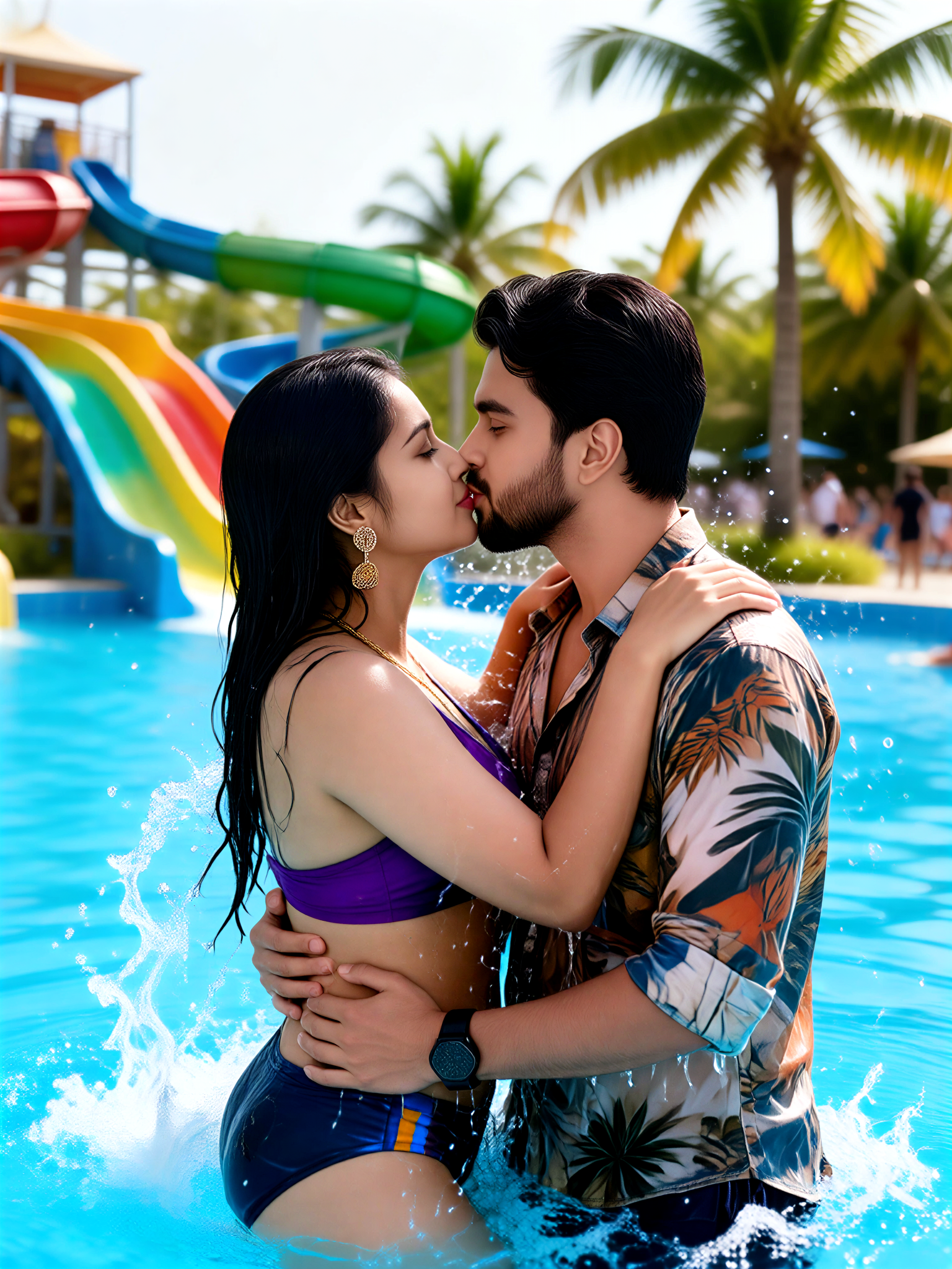swimming couple-1 image