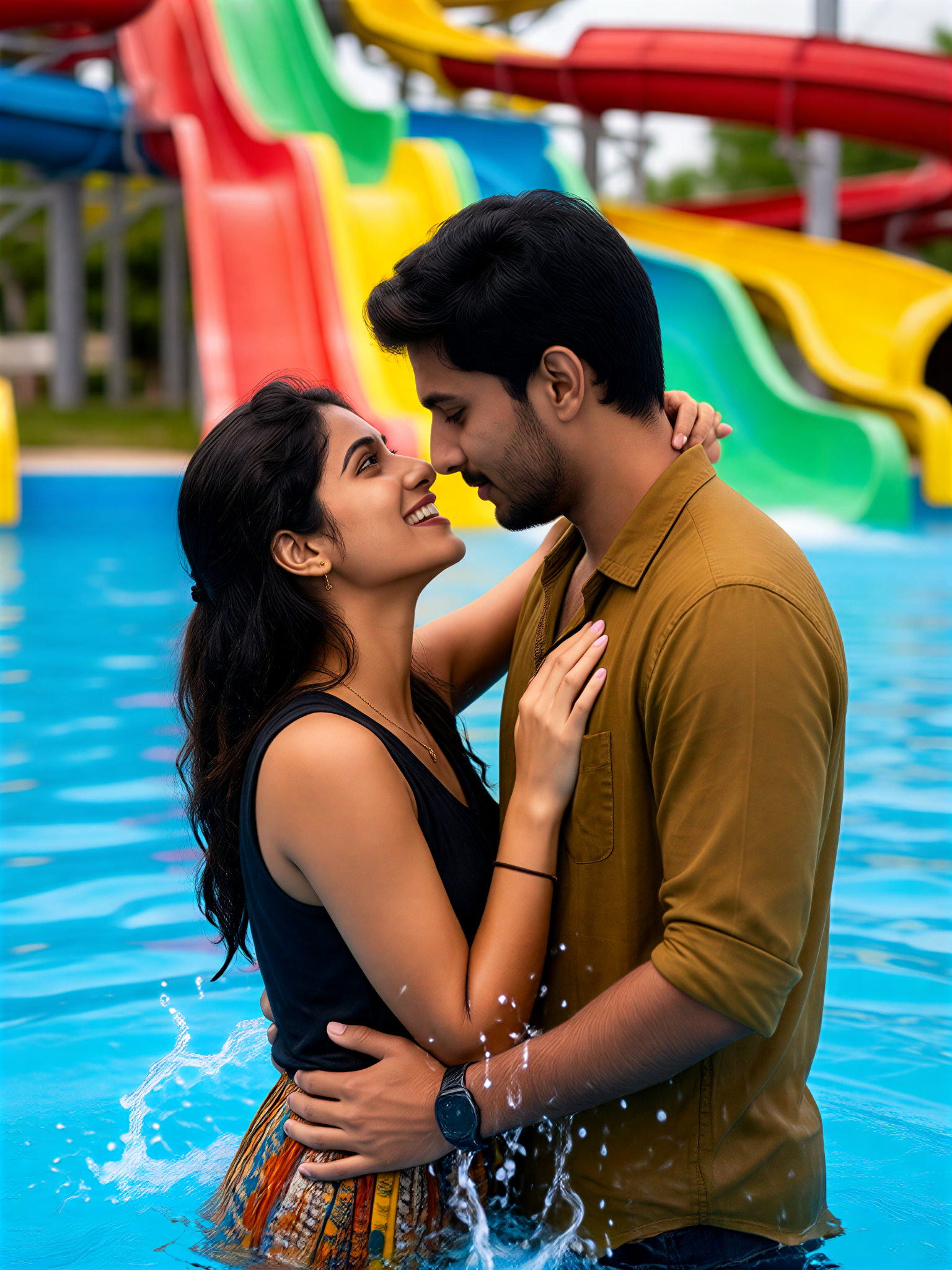 swimming couple-3 image