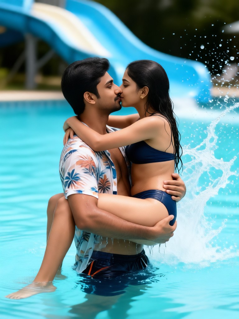 swimming couple-4 image