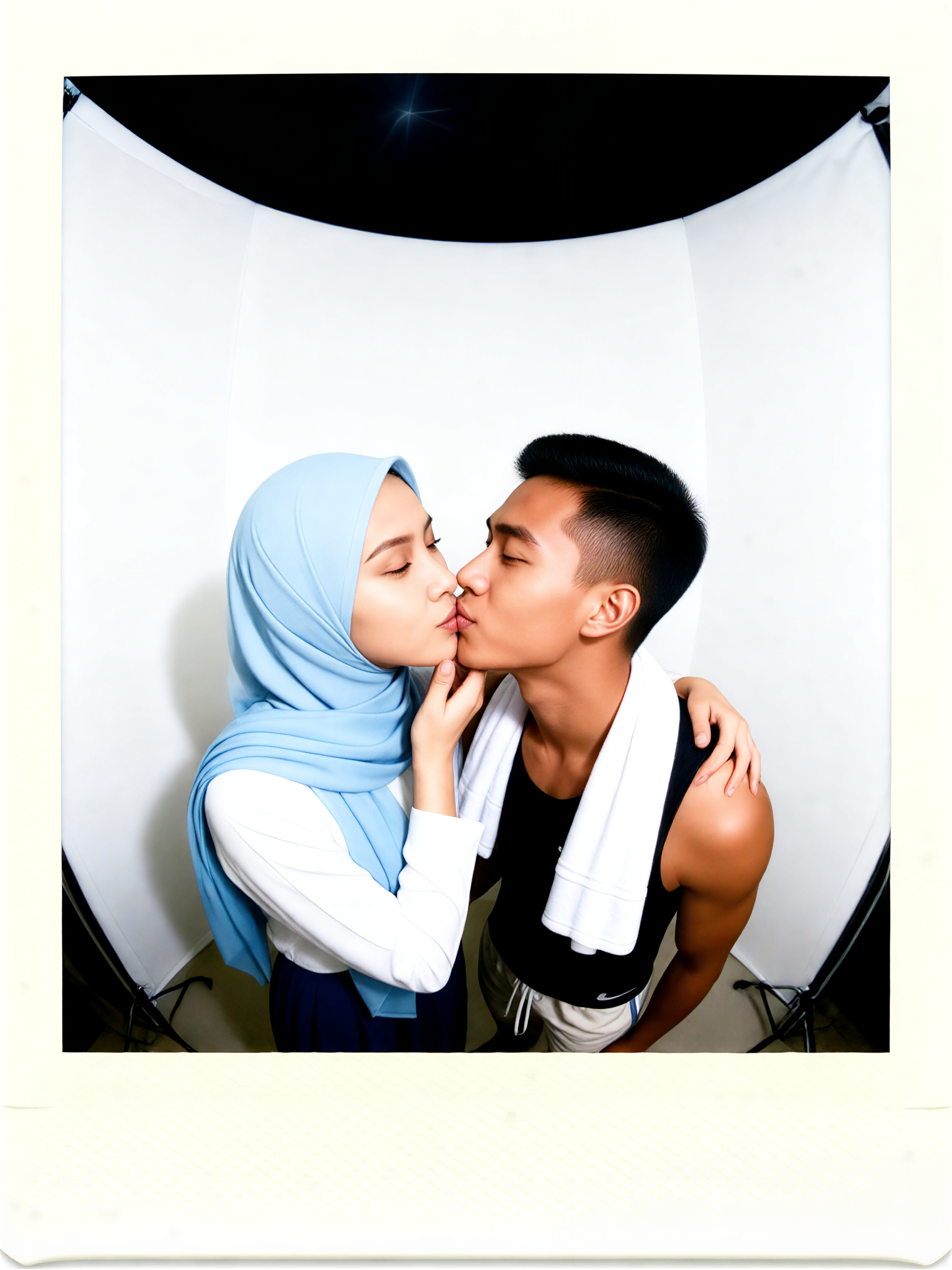 Kiss Booth Fisheye Polaroid image