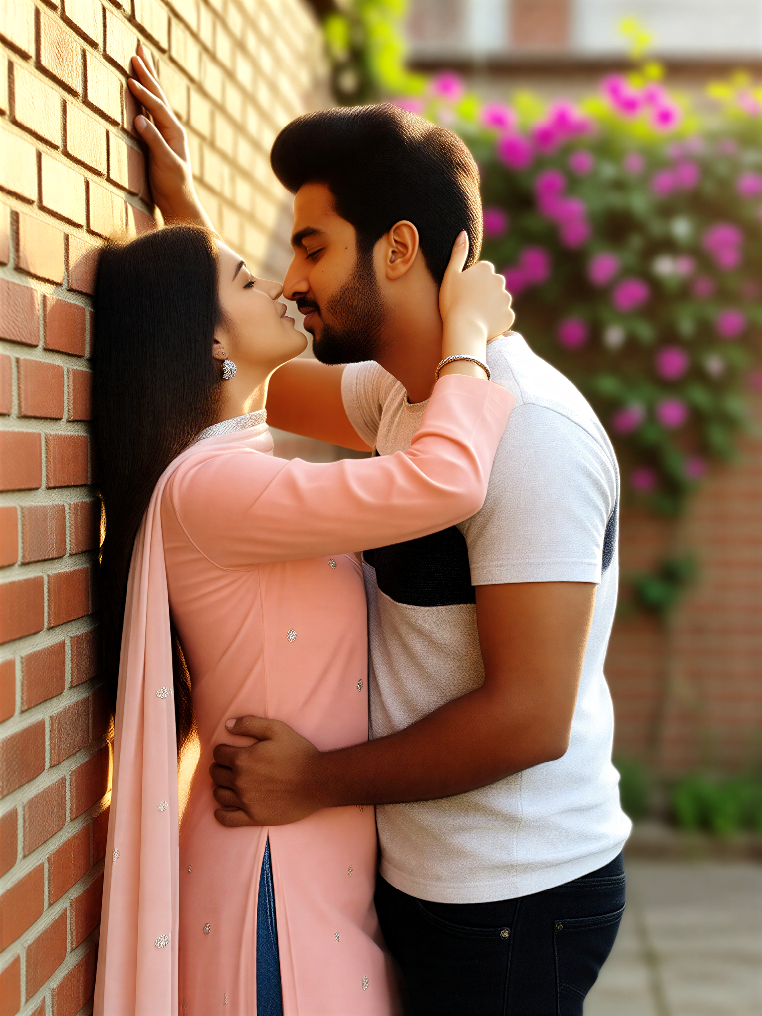 Waist Side Kiss image