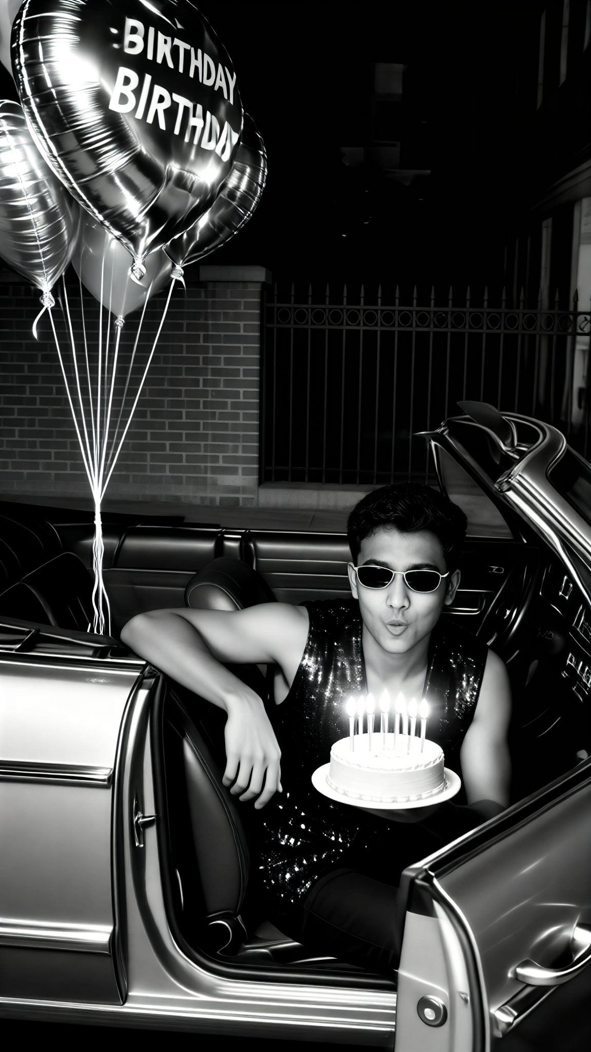 Celebrating My Birthday in a Sports Car image