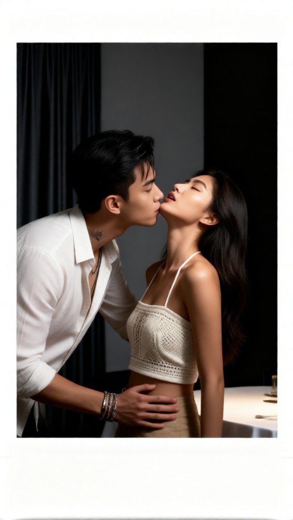 Sexy Kiss On The Table-I image