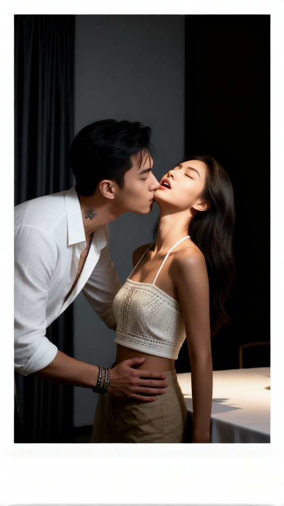 Sexy Kiss On The Table-I image
