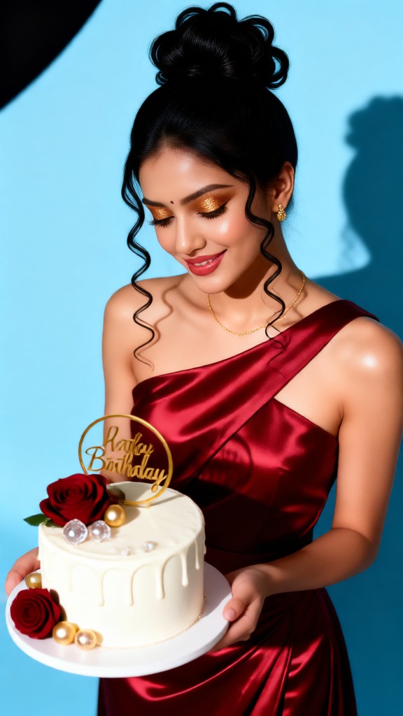 Birthday Girl in Red Dress image