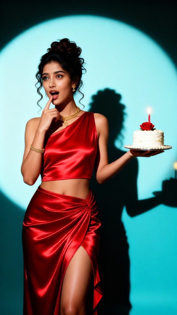 Birthday Girl in Red Dress-05 image