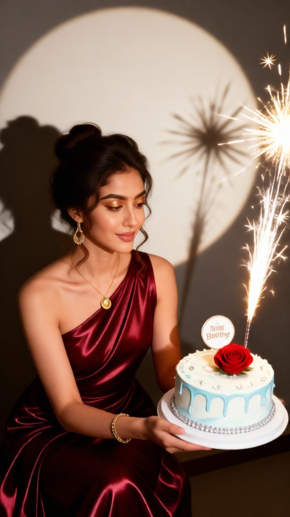 Birthday Girl in Red Dress-04 image