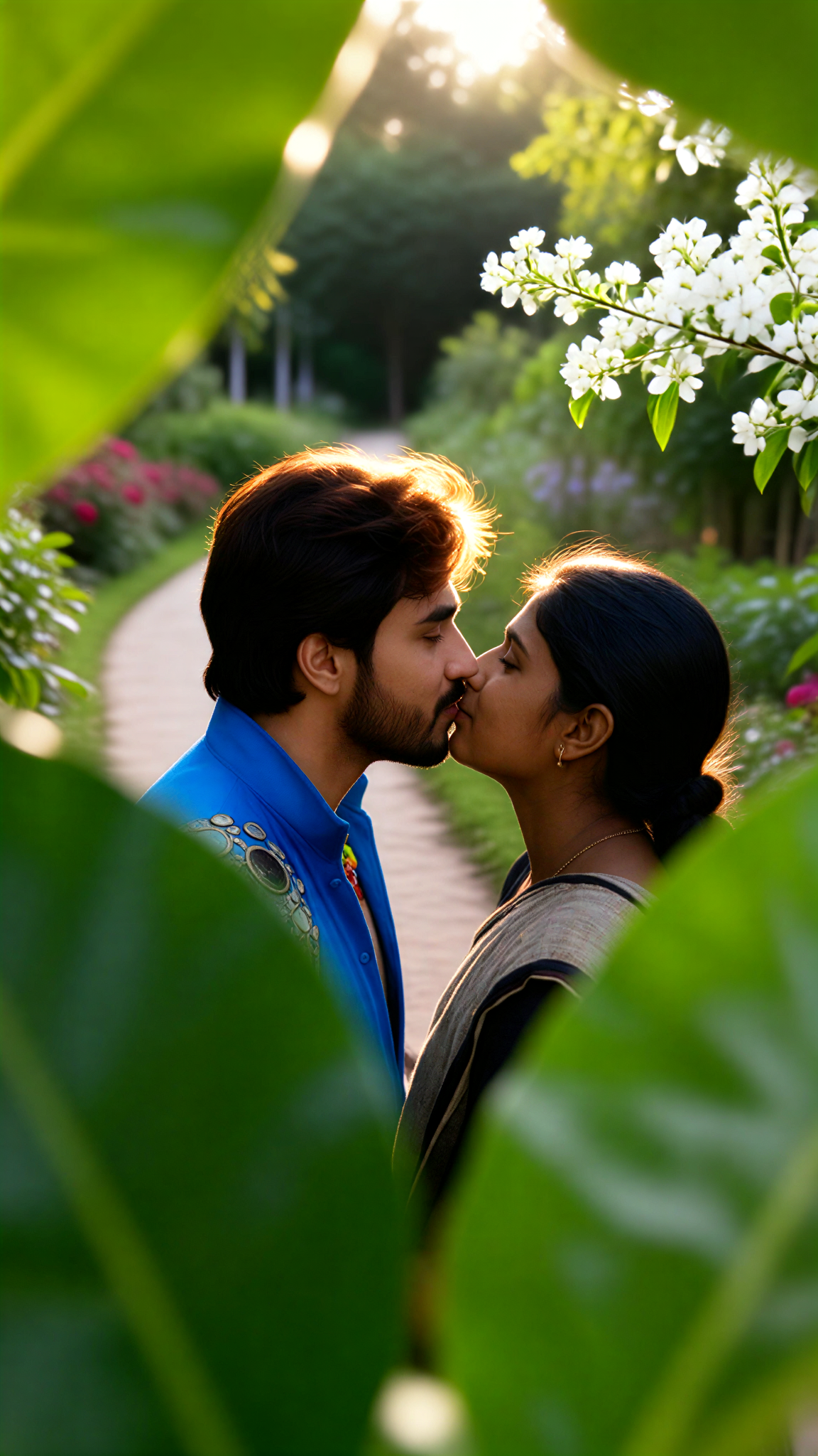 Leaf Framed Kiss image