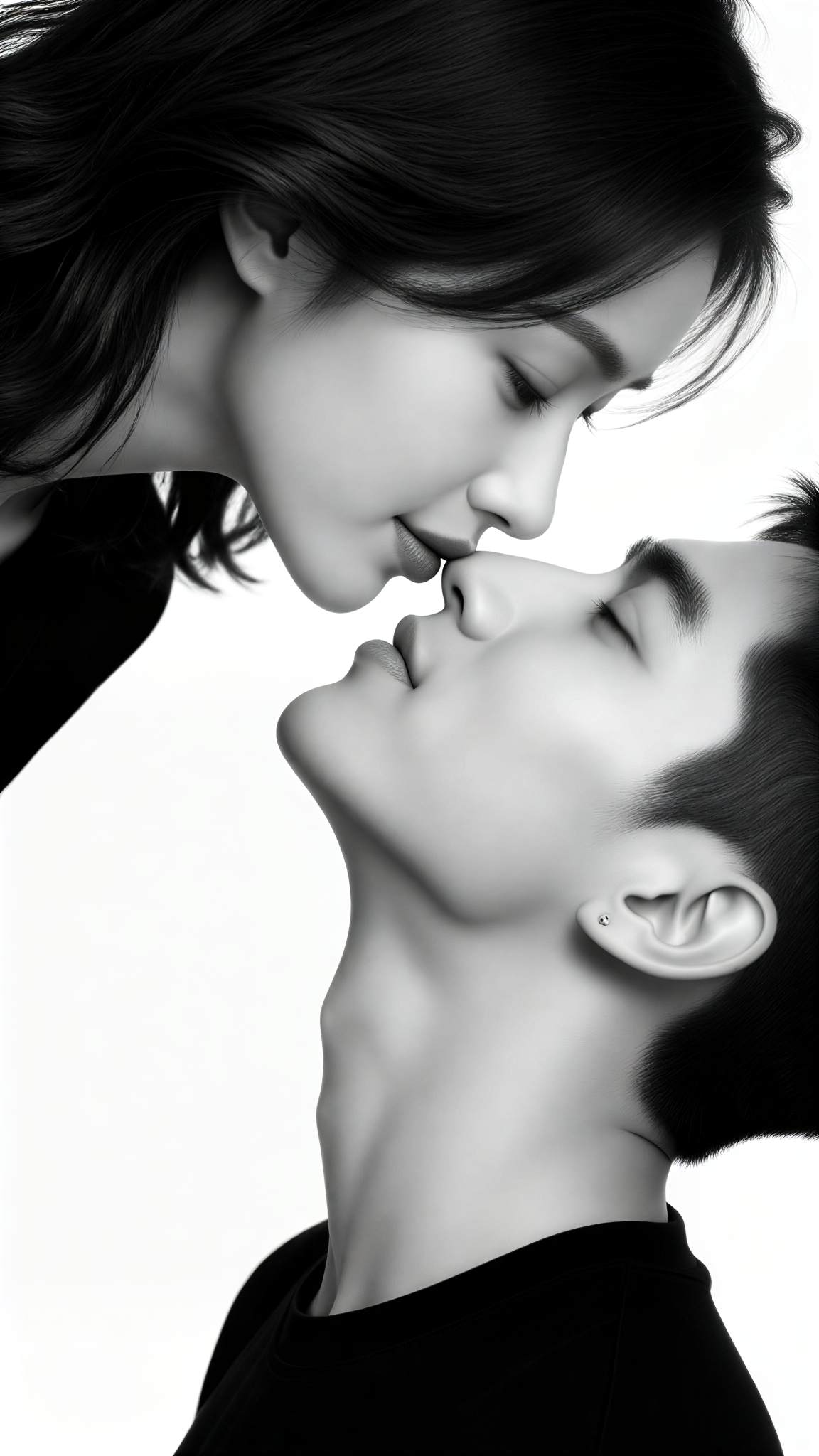 Black and White Kiss image