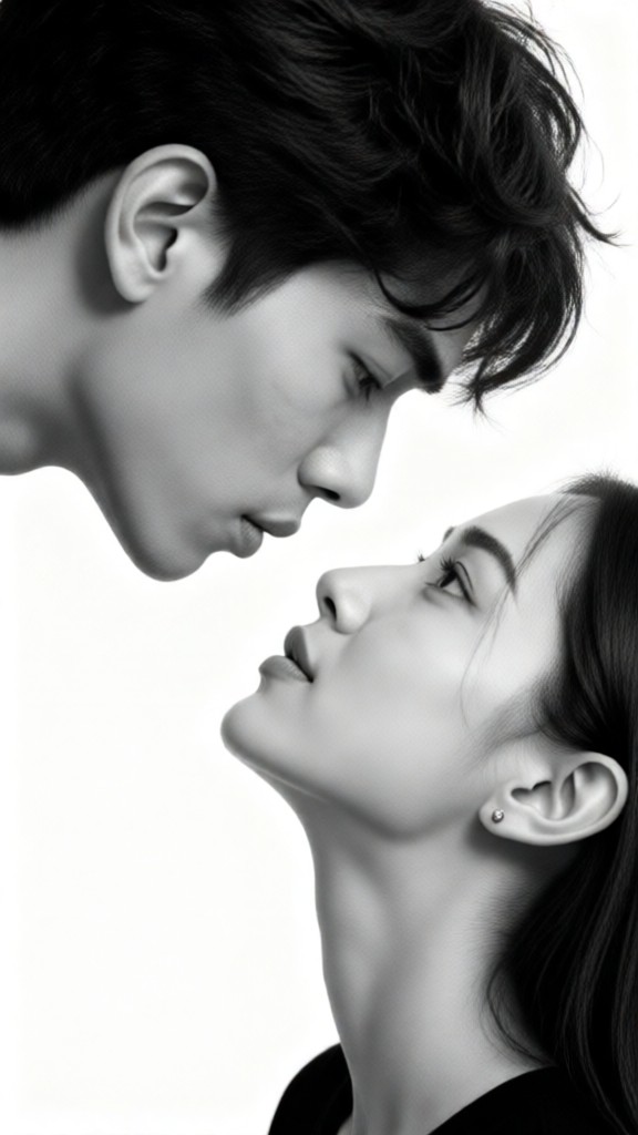 Black and White Kiss image