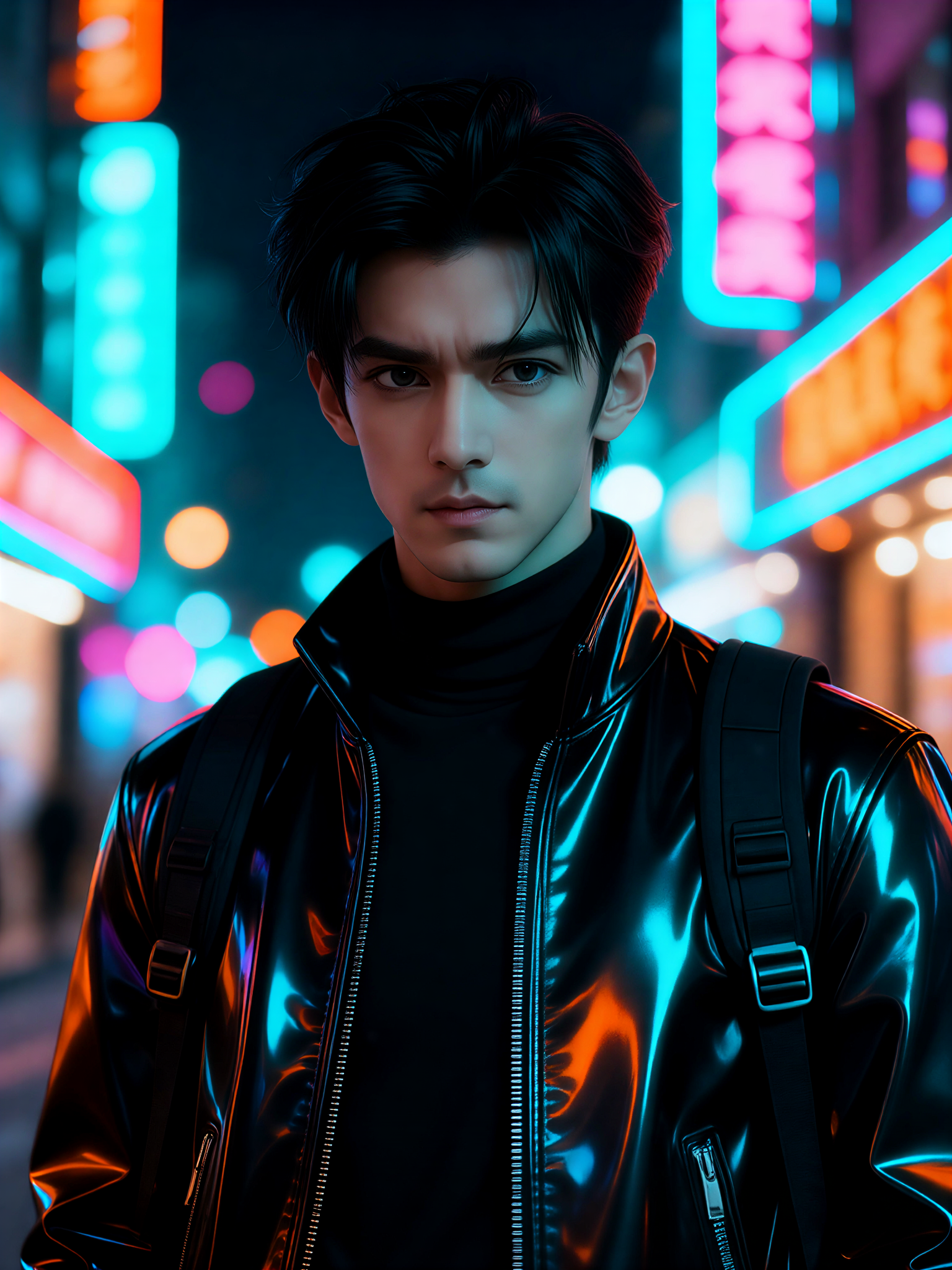 [Static Handsome Art] Handsome Men Under Night Lights image