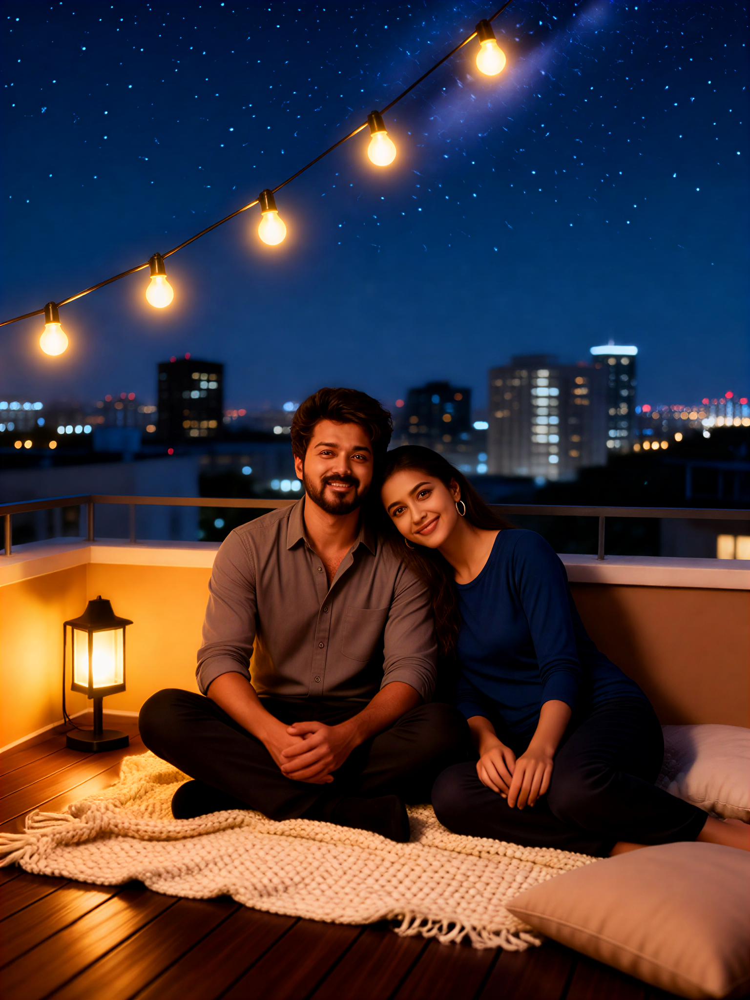 Couples in rooftop image