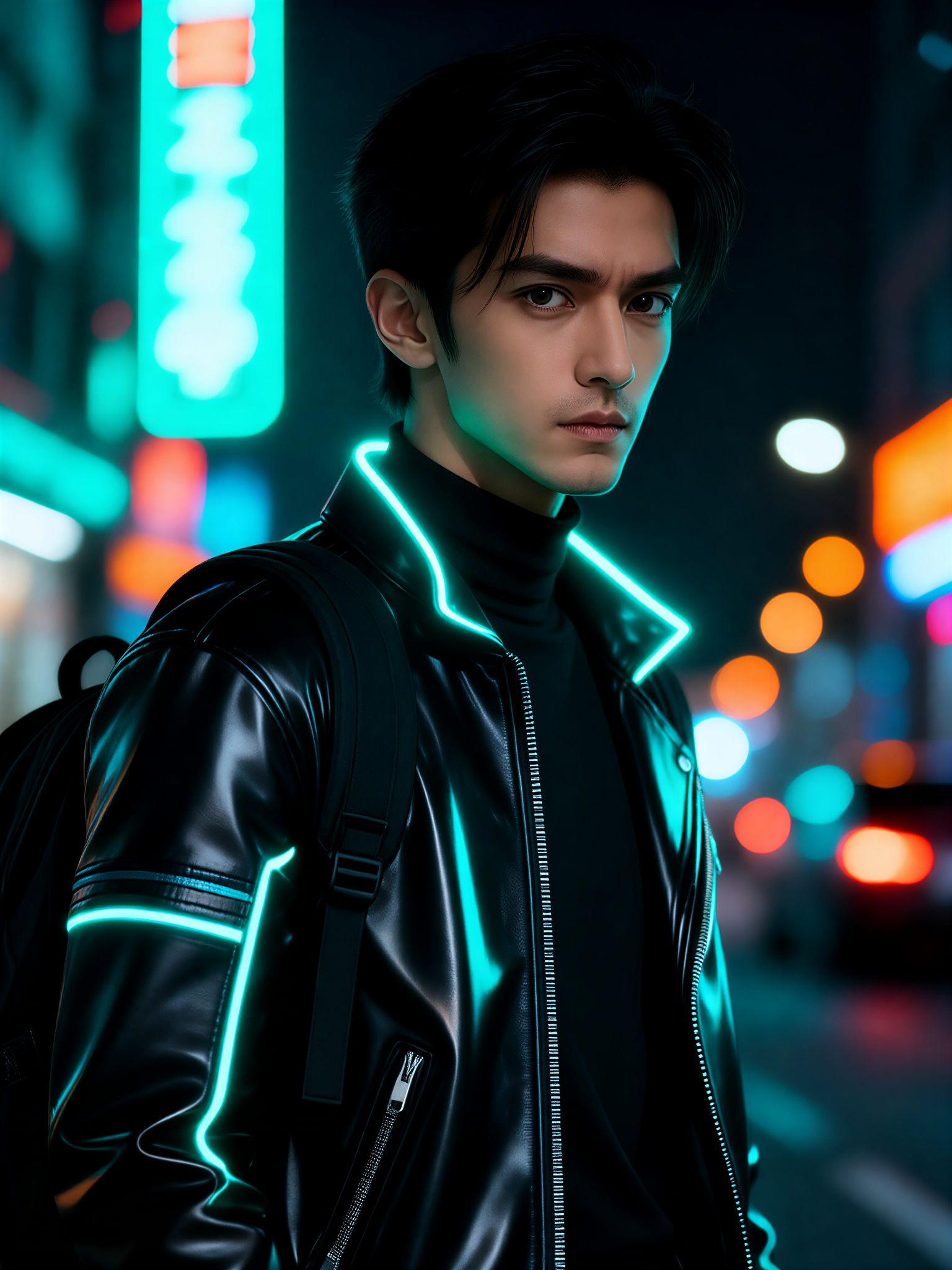 [Static Handsome Art] Handsome Men Under Night Lights image