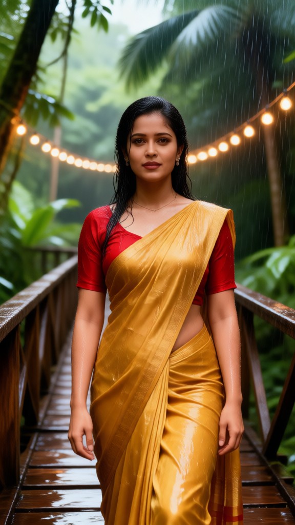Saree Rain Video image