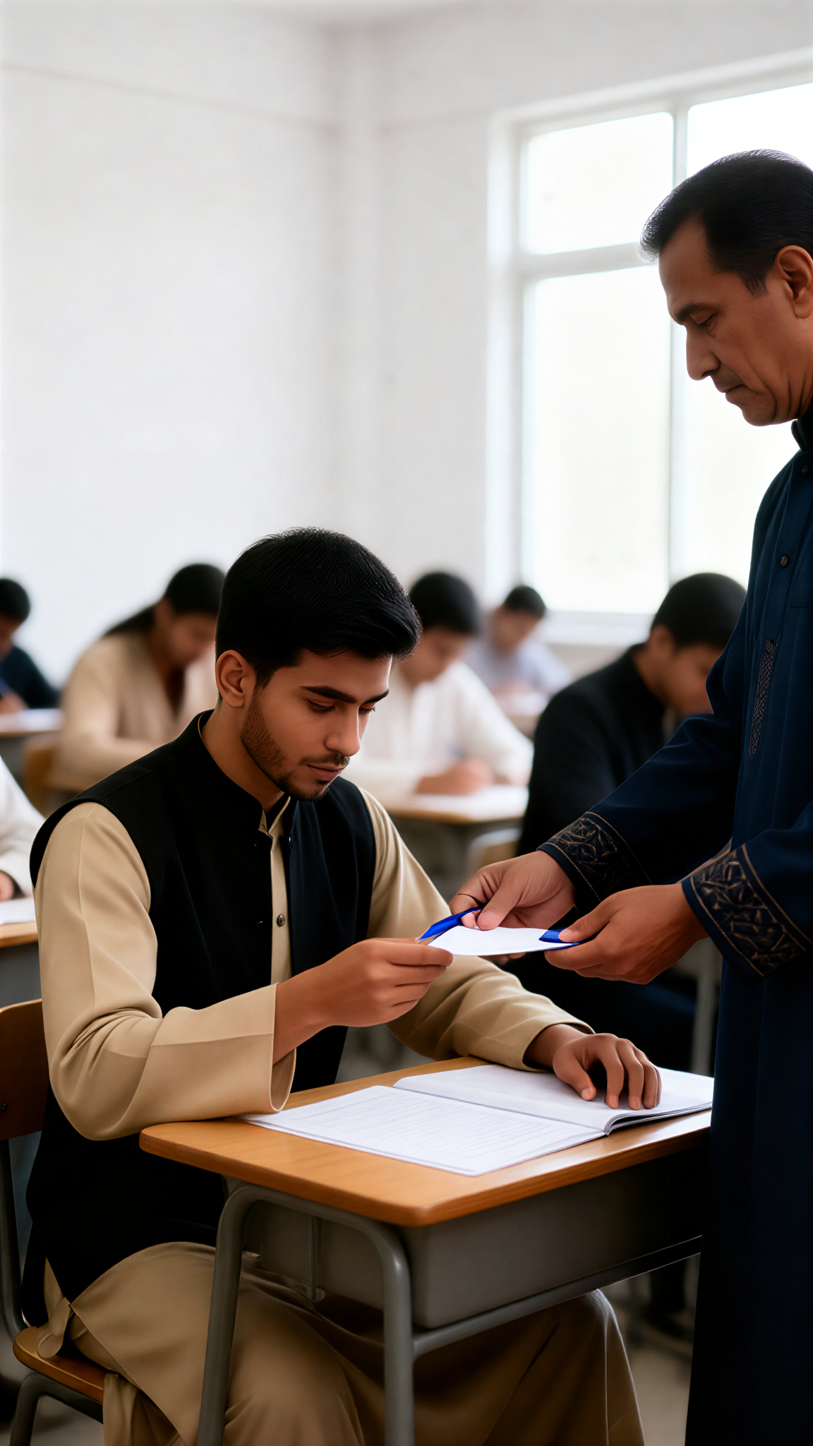 Caught cheating on an exam image