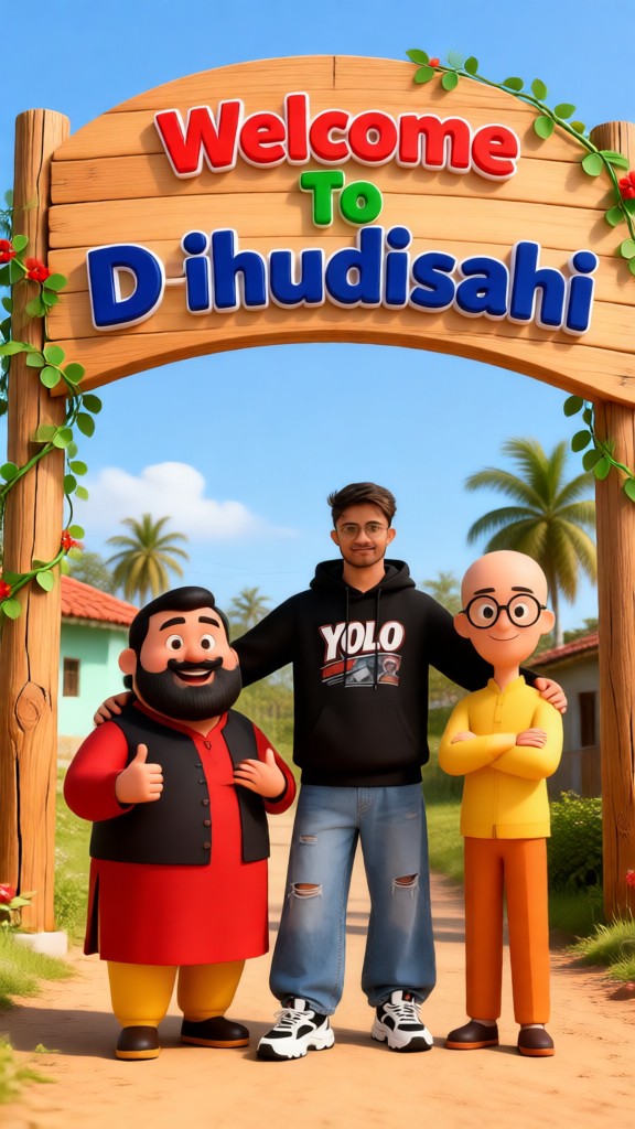 Animated friends in the same frame image