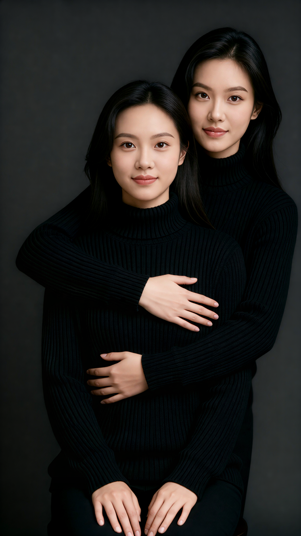 Black-themed photoshoot image
