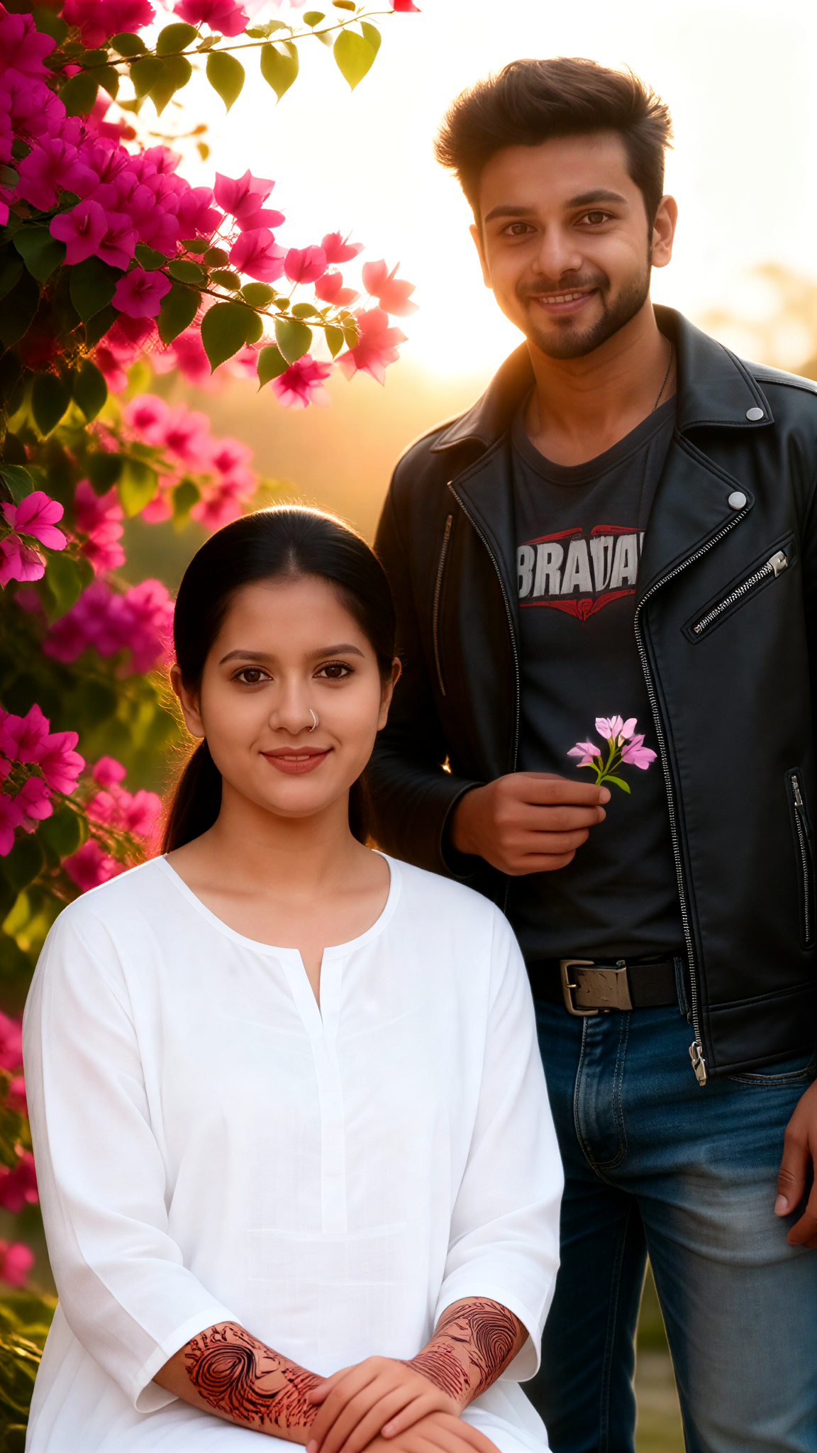 Garden Couple Photoshoot image