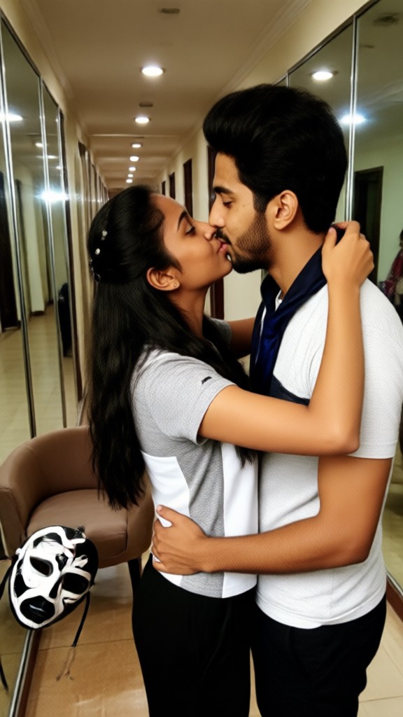 Masquerade Hall Kiss image