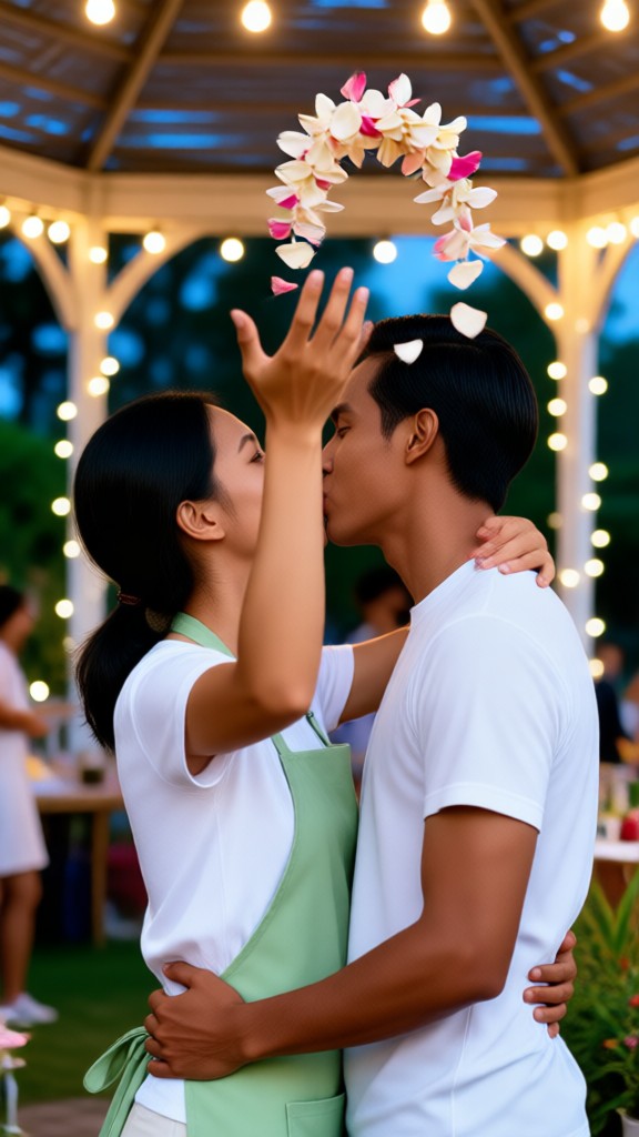 Falling Petal Kiss image
