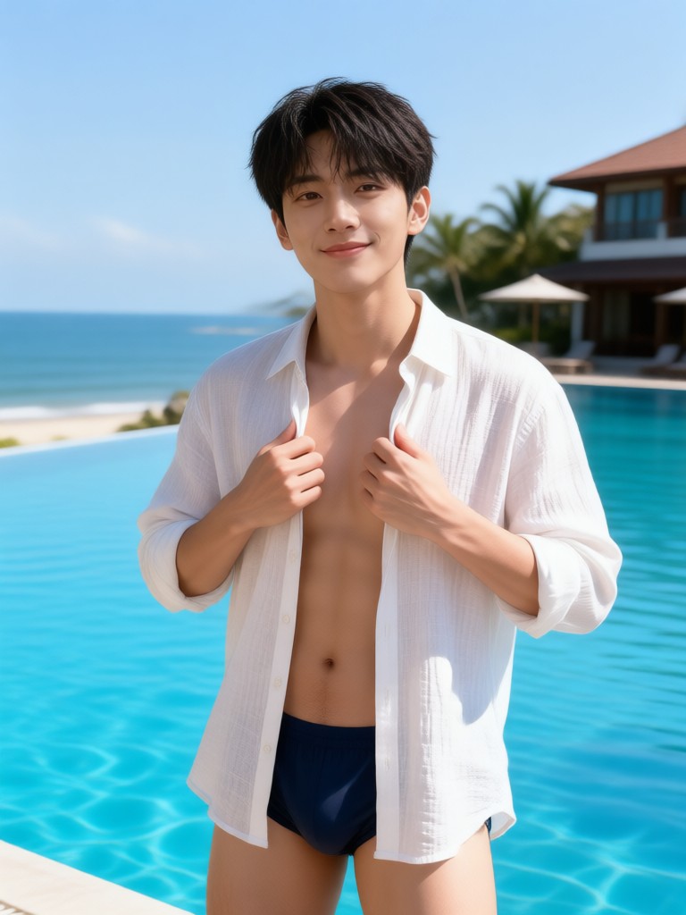 Poolside Unbuttoned image