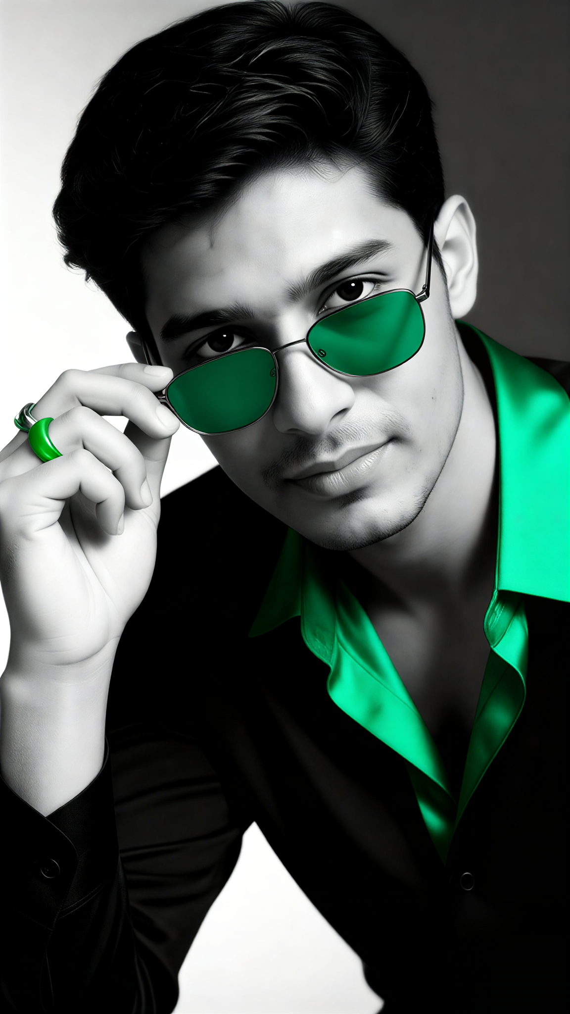 Emerald Shades Editorial image