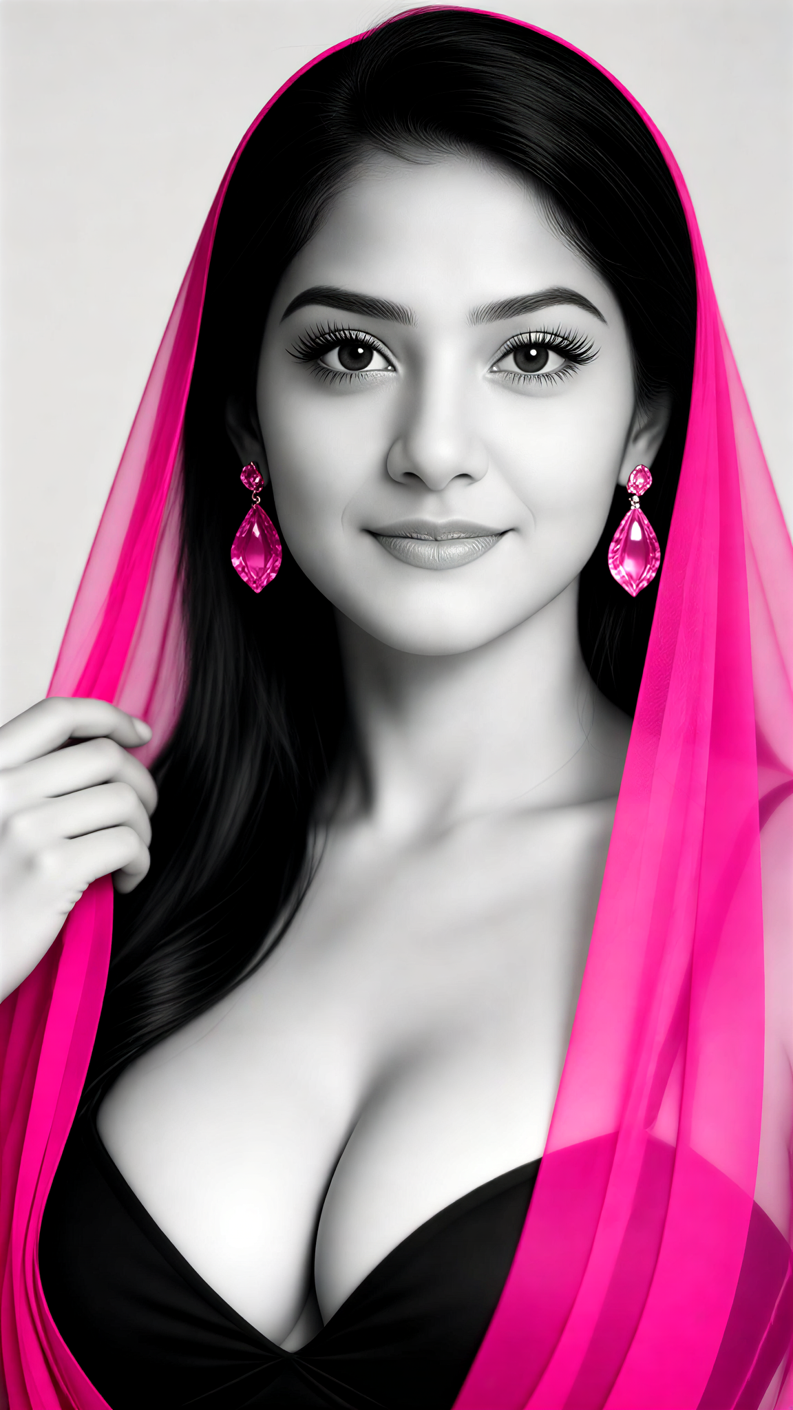 Hot Pink Veil Beauty image