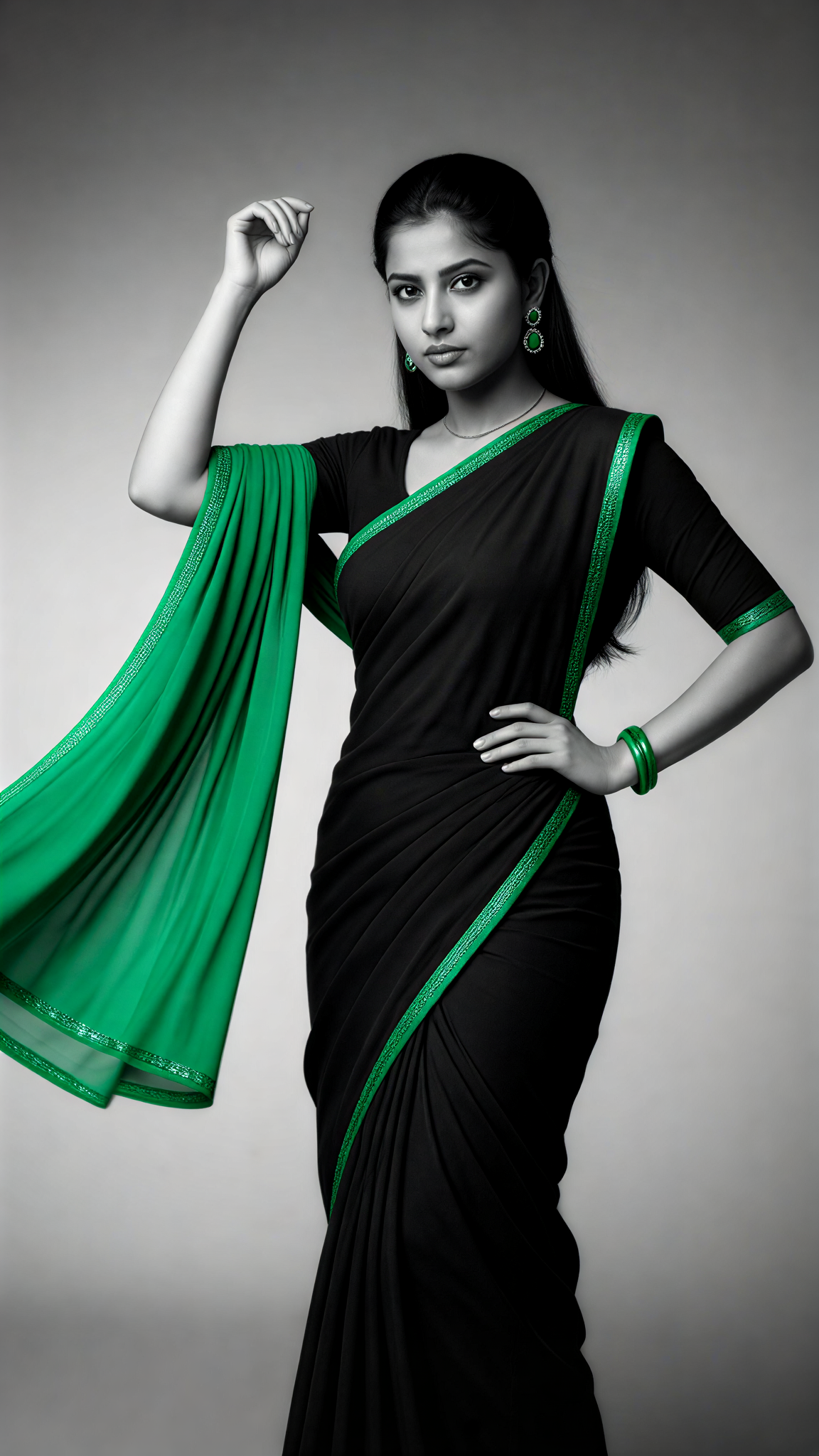 Emerald Saree Sweep image