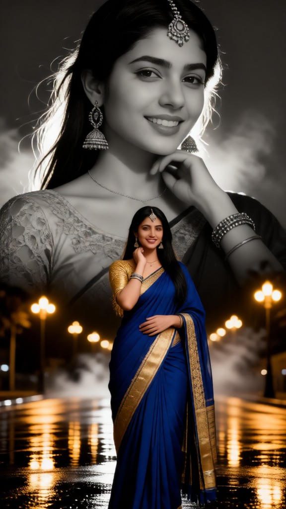 Beautiful Saree Girl image