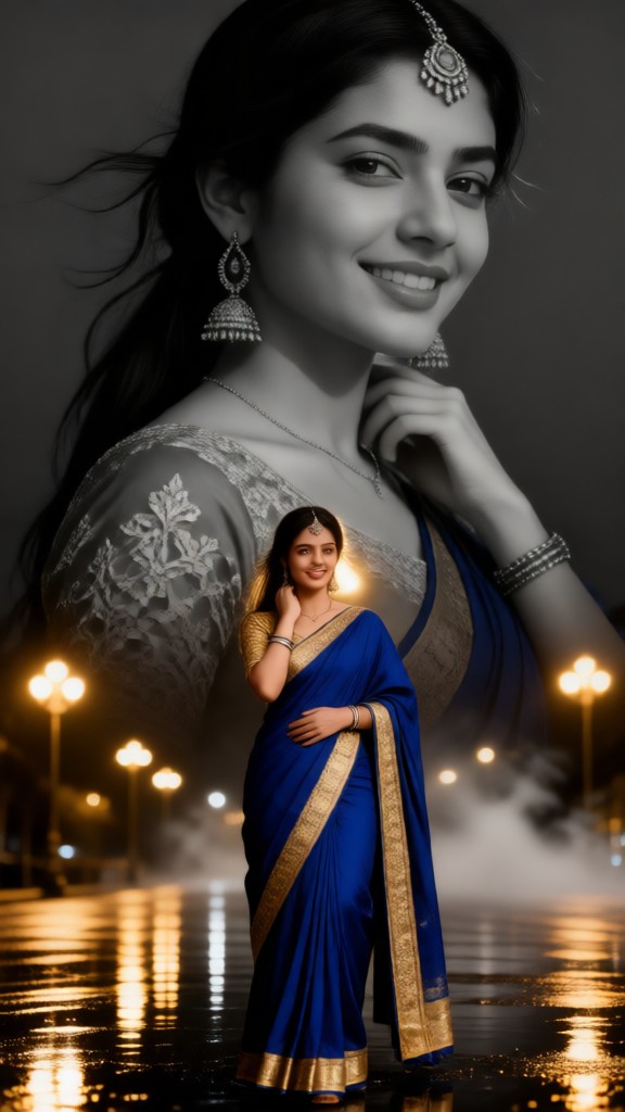 Beautiful Saree Girl image