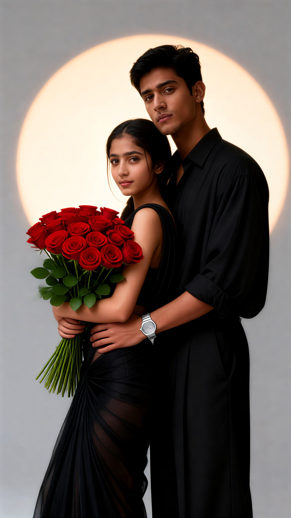 Romantic Couple Photos with Roses image