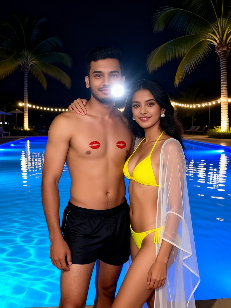 Poolside Bikini Kiss Marks image