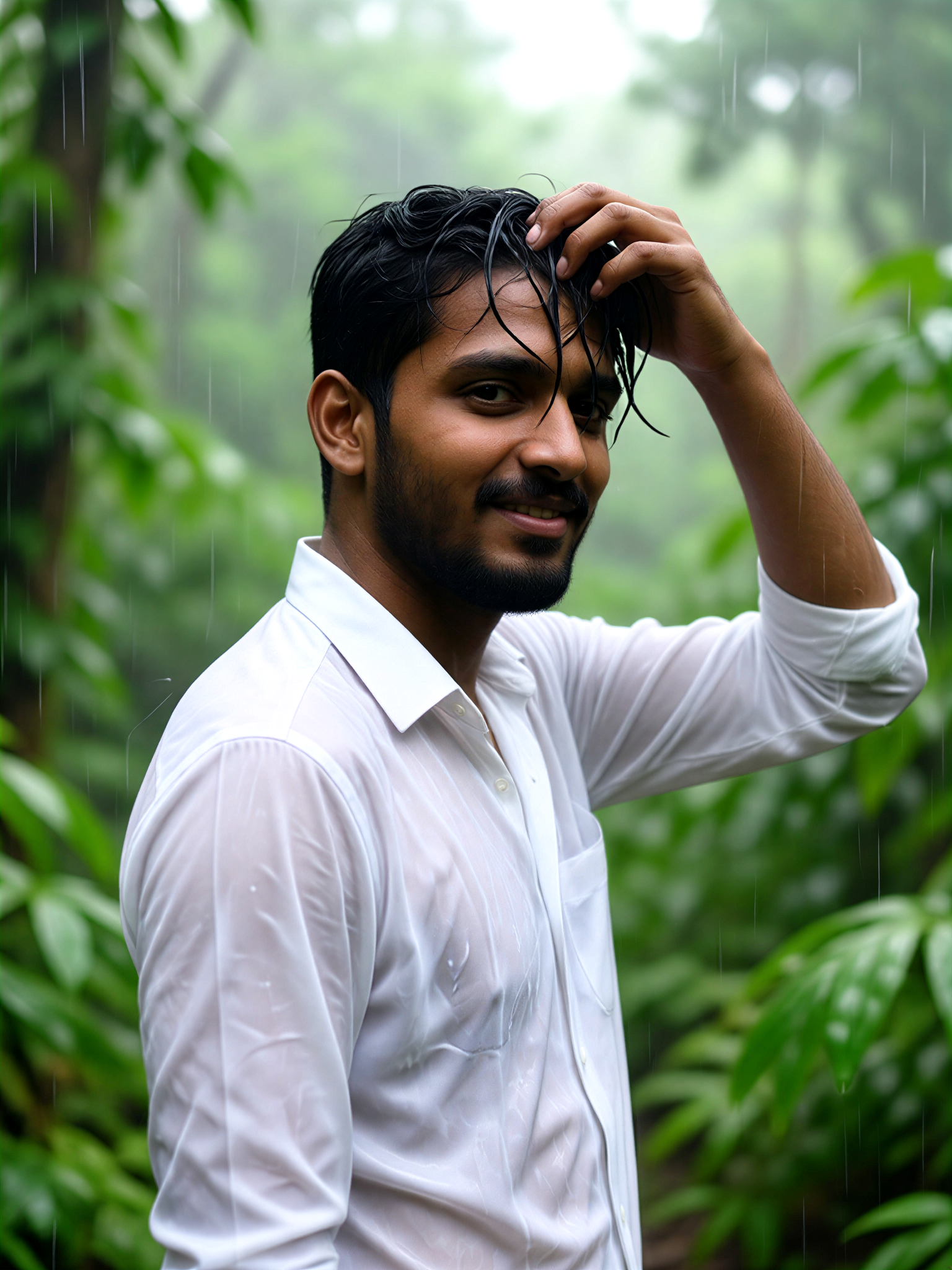 White Shirt Rainforest image