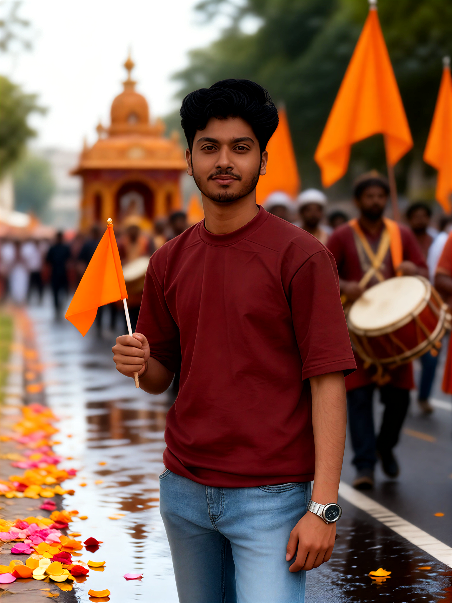 Monsoon Varkari Pilgrimage Portrait image