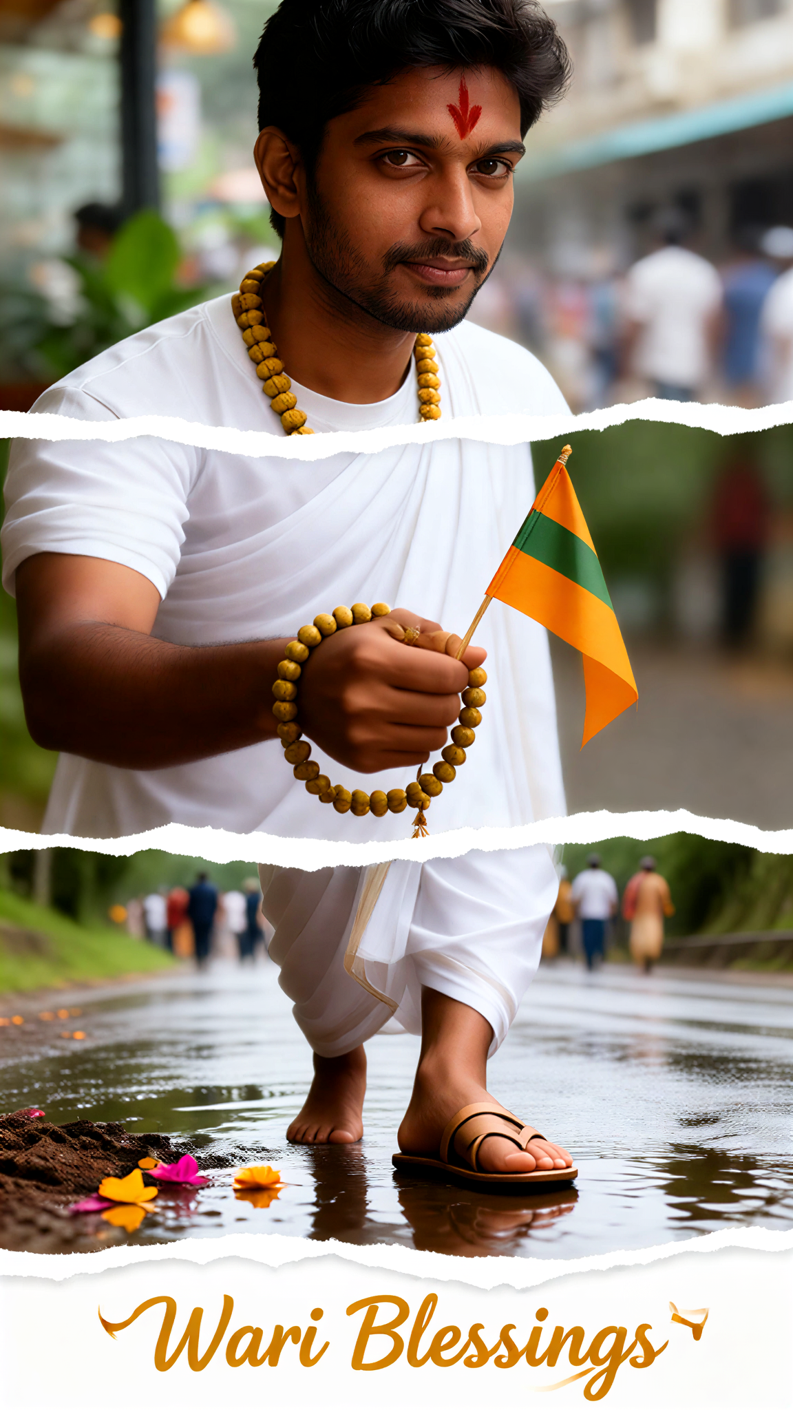 Monsoon Varkari Pilgrimage Portrait image