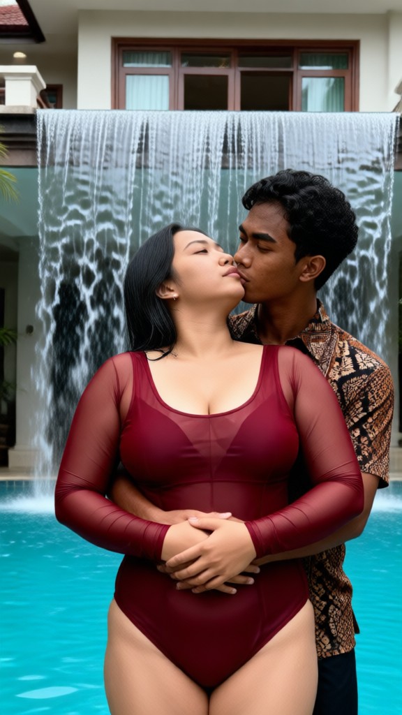 Pool Waterfall Embrace image