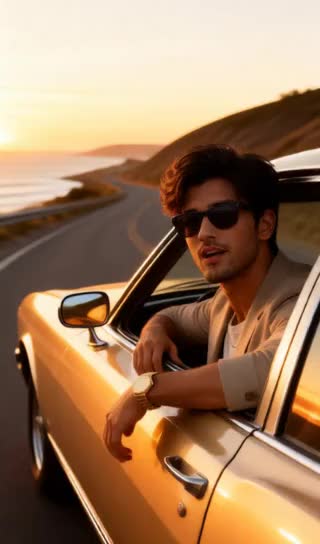 Singing in the car image