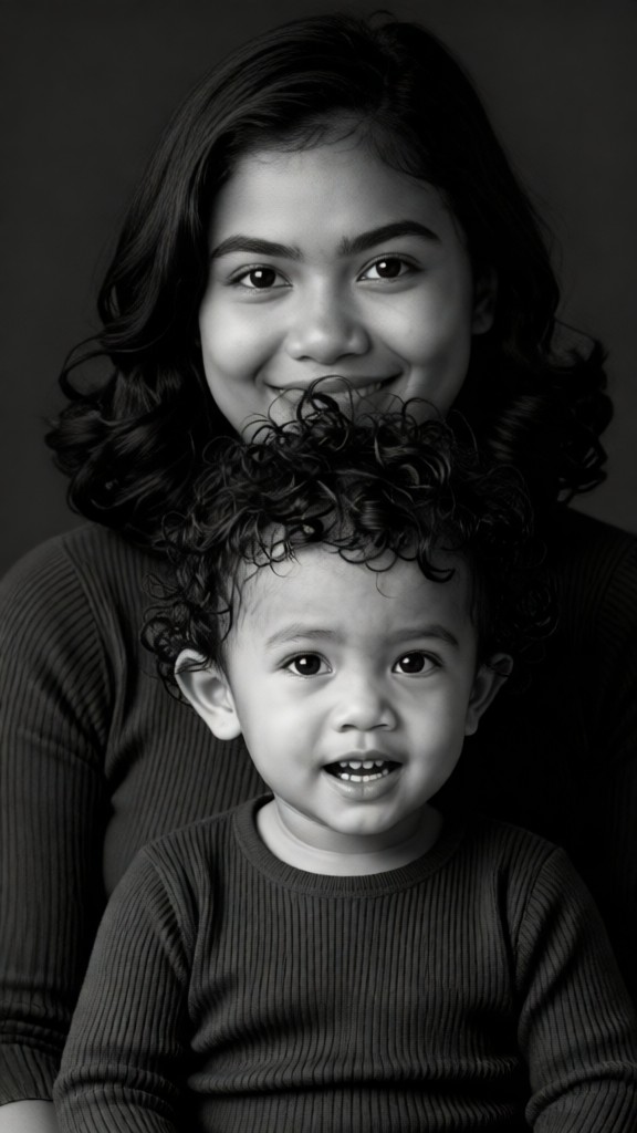 Mother son photo image