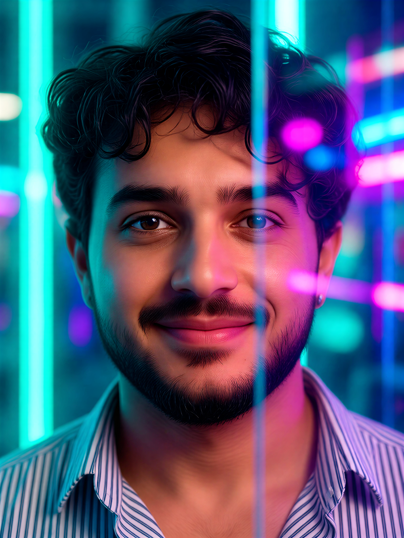 Neon Glass Blur image