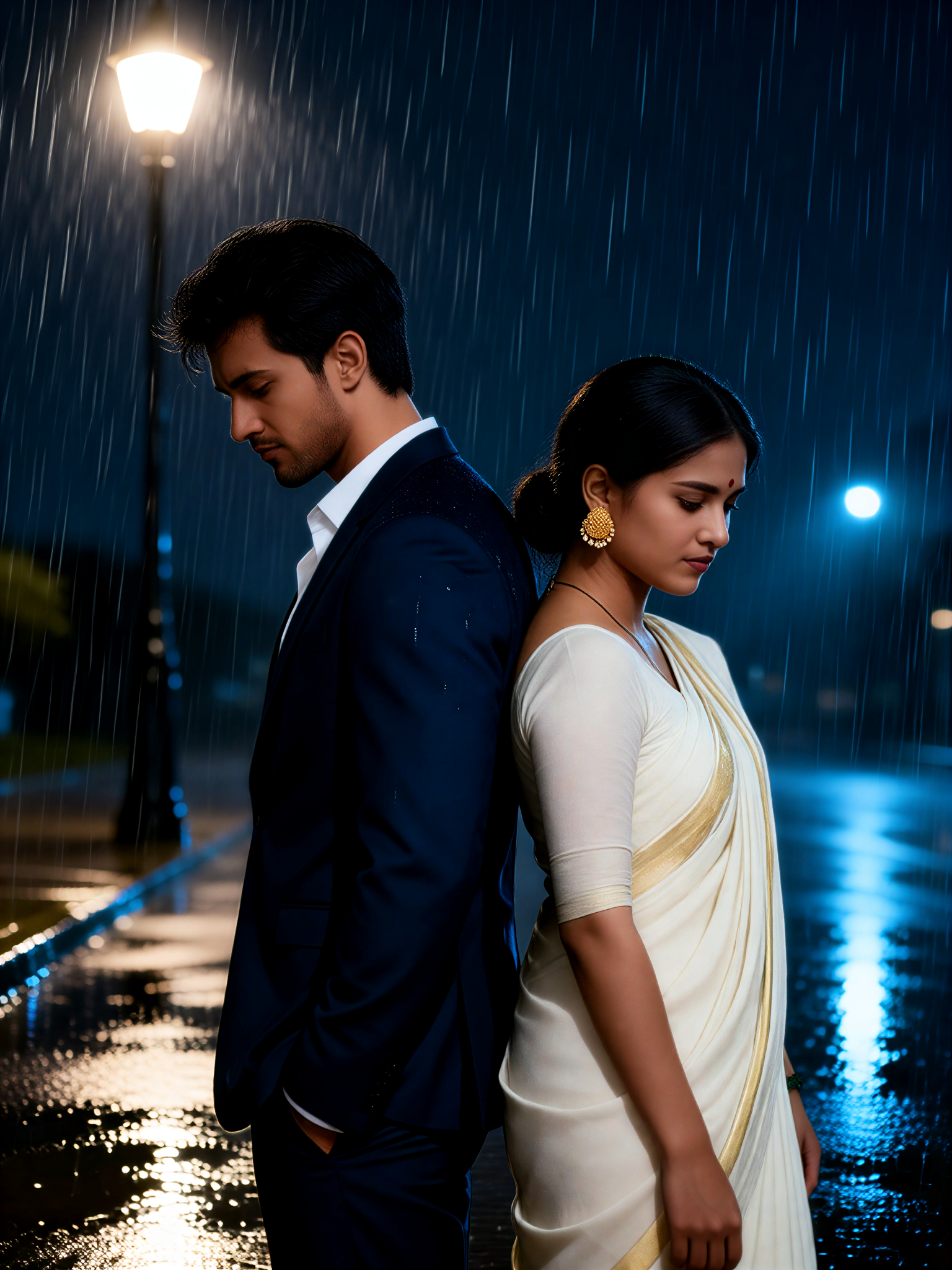 Back To Back In Rain image