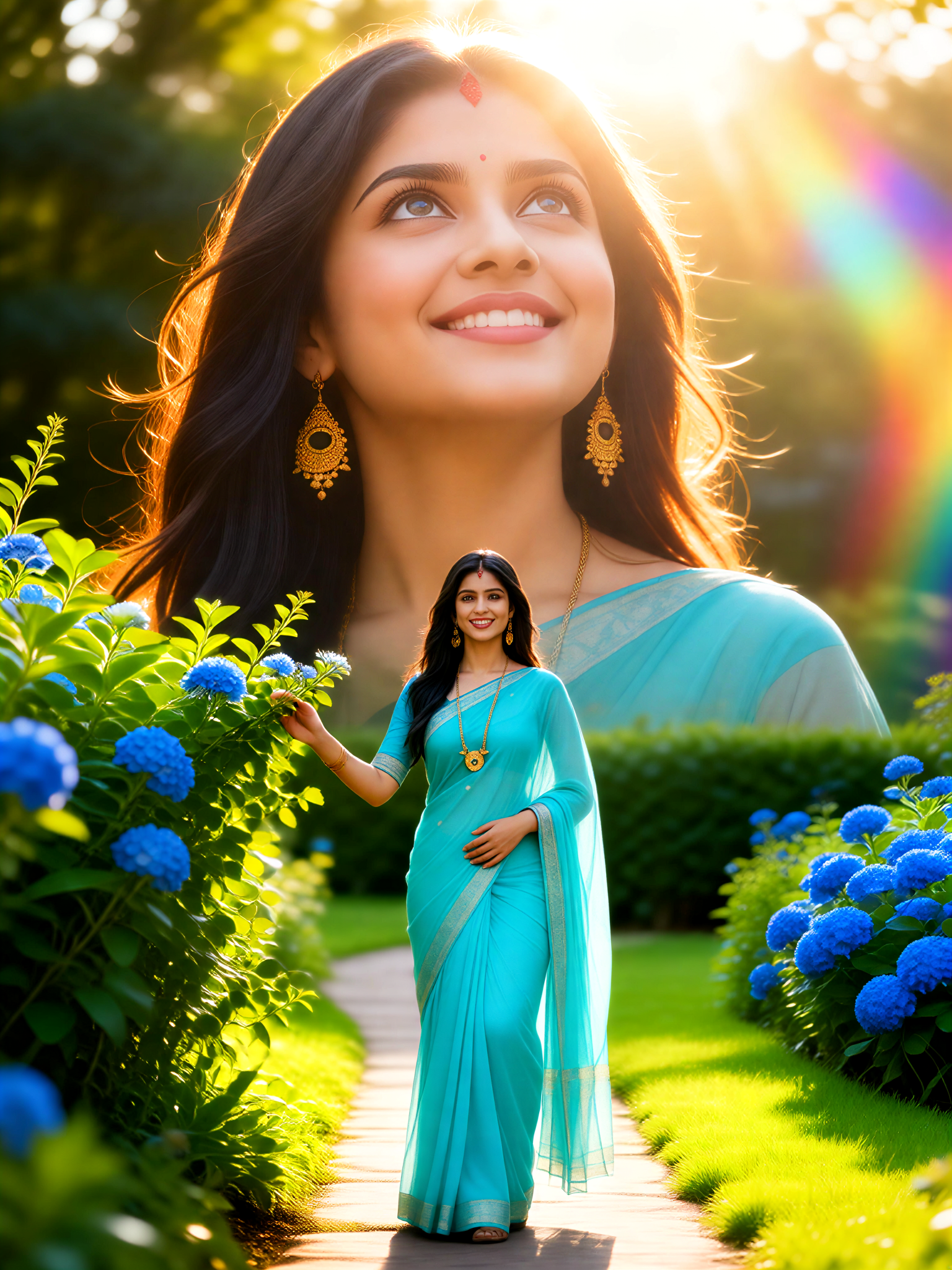 Blue sari-9 image
