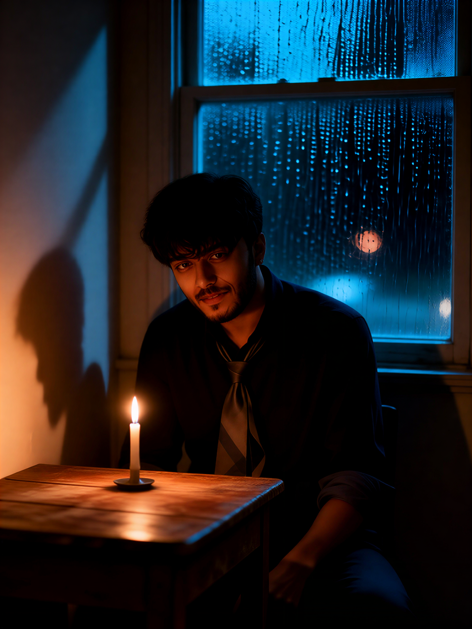 Candle Rain Window Room image