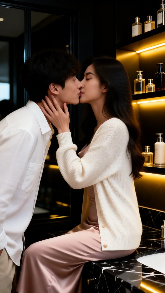 Lovers Kiss by Wash Basin image