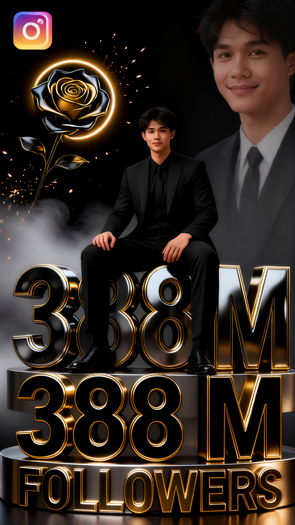 Social media fan milestone poster：22 image